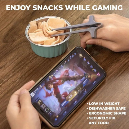 Finger Chopsticks for Snacking Multicolor Reusable Gamer Chopsticks, Snack Tongs, Chip Grabber Snack Chopsticks Snacking Tool