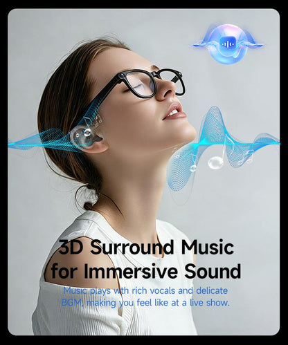 HIRO Smart AI Camera Glasses with 8MP Resolution Convenient Button Touch Adjustment for Travel Outdoor Adventures Hands-Free Photography 160+Languages Real-Time Translation Bluetooth Wireless Wearable Video Recording Christmas Gift